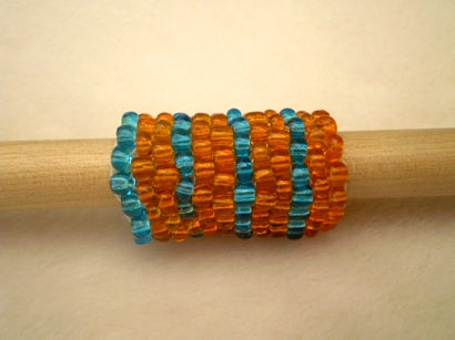 Handmade Peyote Stitch Beaded Dreadlock Sleeve/Cuff (11-12mm Hole) x 1 (PY-210)