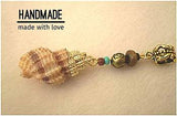 Dreadz Gold Bail Shell Dangle Dreadlock Hair Bead (5mm Hole) (SH-11) x 1