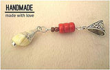 Dreadz Silver Bail Shell Dangle Dreadlock Hair Bead (5mm Hole) (SH-2) x 1