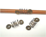 Dreadz Vintage Bronze Spiral Dreadlock Hair Beads (6mm Hole) (#21) x 1 Bead