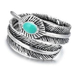 Dreadz Large Silver/Aqua Arrow Dreadlock Hair Cuff (18mm Hole) x 1 Cuff