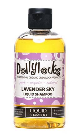 Dollylocks All-Natural, Organic, Vegan, Sulfate-Free, Residue-Free Lavender Sky Liquid Dreadlocks Shampoo (8oz)