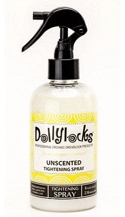 Dollylocks Unscented Dreadlocks Tightening Spray in 8 ounce / 236 millilitre bottle with spray attachment
