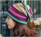 Dreadz 3-in-1 Multi-Function Tubular Beanie/Headwrap/Neckwarmer (Purple/Aqua)