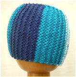 Dreadz Chunky Knitted Dreadlock Headband / Tube (Blues)