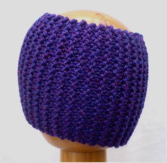 Dreadz Chunky Knitted Dreadlock Headb Band / Tube (Royal Purple)