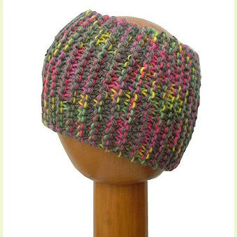 Dreadz Chunky Knitted Head Band / Tube (Grey Bright Mix)