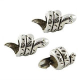 Dreadz Silver Snake Dreadlock Hair Beads (5mm Hole) x 3 Bead Pack