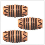 Dreadz Tribal Effect Tube Dreadlock Hair Beads (5mm Hole) x 3 Bead Pack