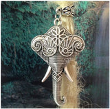 Dreadz Elephant Dangle Dreadlock Hair Beads (5mm Hole) x (1 Bead)
