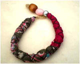 Dreadz Handmade Cotton/Silk Synthetic Dreadlocks Raggi Locks x 1 (Brown/Dark Red) RL-70