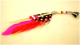 Dreadz Natural Feather Dangle Dreadlock Hair Bead (5mm Hole) (FE-33) x 1