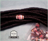 Dreadz Handmade Glazed Recycled Paper Hair Beads (8mm Hole) x 1 Bead (#13)