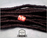 Dreadz Handmade Glazed Recycled Paper Hair Beads (8mm Hole) x 1 Bead (#08)