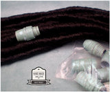 Dreadz Handmade Glazed Recycled Paper Hair Beads (8mm Hole) x 1 Bead (#30)
