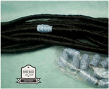 Dreadz Handmade Glazed Recycled Paper Hair Beads (8mm Hole) x 1 Bead (#31)
