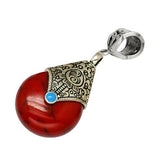 Dreadz Tibetan Style Dark Red Pendant Hair Bead (Bail Hole: 5-7 mm) x 1 Bead