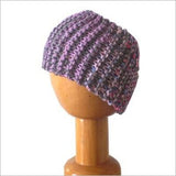 Dreadz Chunky Knitted Head Band / Tube Pink/Purple/Grey