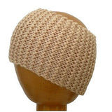 Dreadz Chunky Knitted Dreadlock Head Band / Tube (Cream)