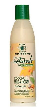Rasta Locks & Twist Jamaican Mango & Lime Pure Naturals with Smooth Moisture Coconut Milk & Honey Sulfate-Free Shampoo (8oz.)