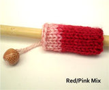 Dreadz Hand-Made Knitted Lock Sleeve x 1 (#07) Red/Pink Mix